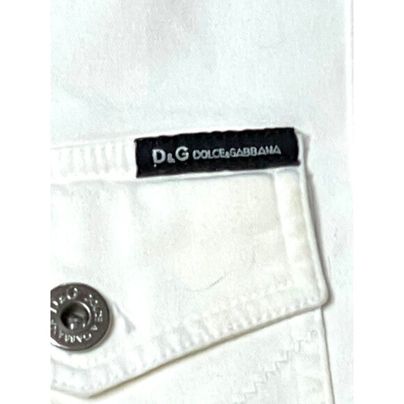 Dolce & Gabbana Womens White Cotton Blazer Jacket Size 32/36 IT Made In Italy - Picture 4 of 14
